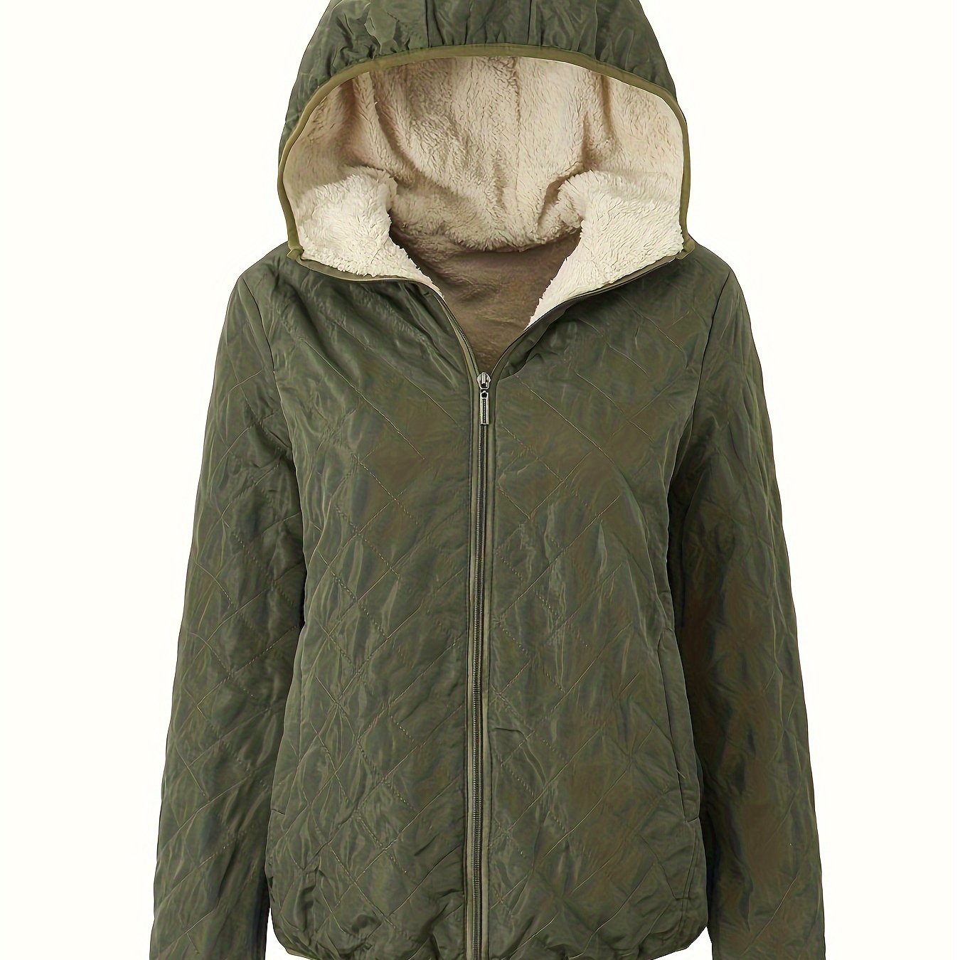Gewatteerde jas met capuchon en rits - perfecte combinatie van comfort en stijl afbeelding 15