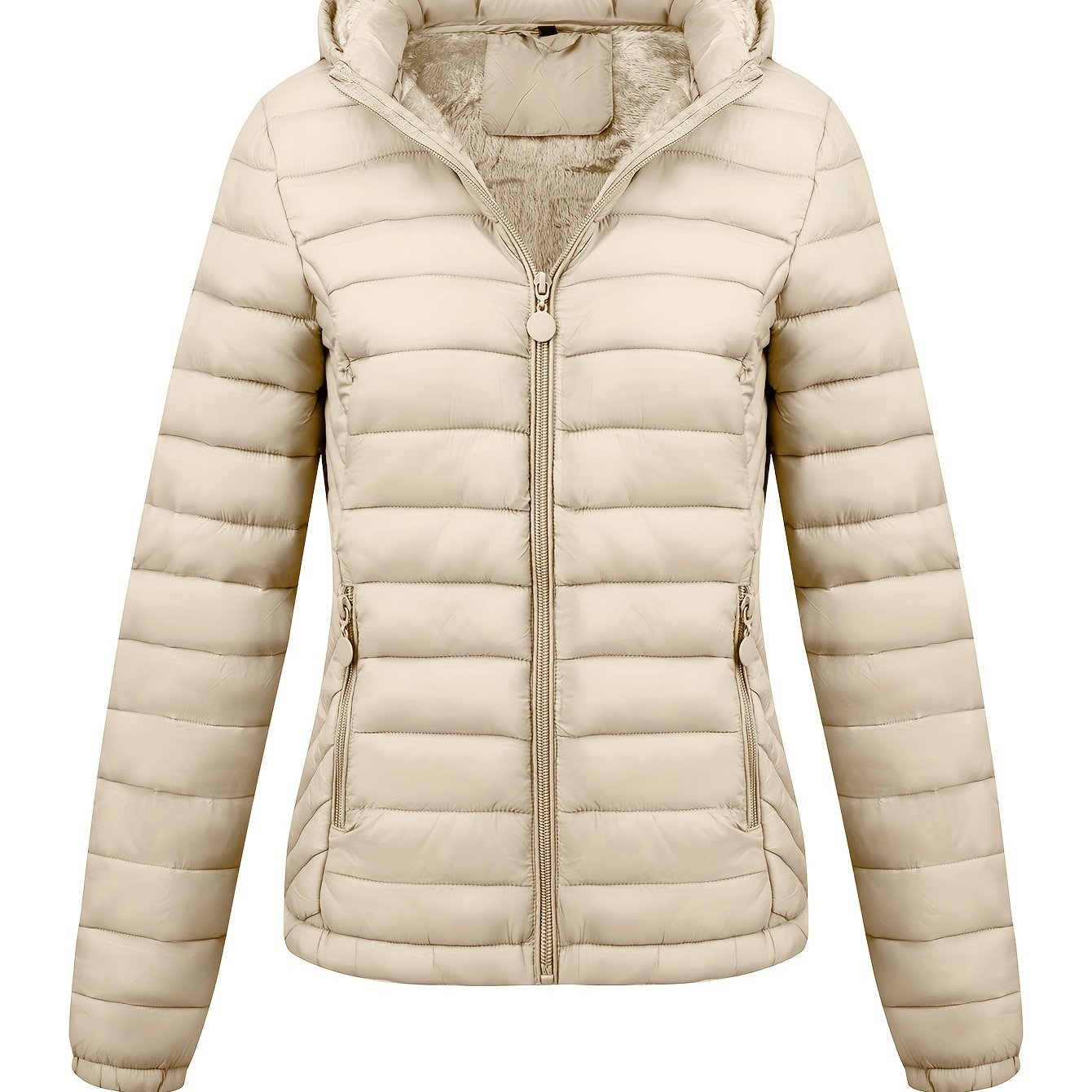 Modieuze gewatteerde ritsbare hoodie jas - stijlvol & warm voor elke gelegenheid! afbeelding 16