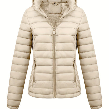 Modieuze gewatteerde ritsbare hoodie jas - stijlvol & warm voor elke gelegenheid! afbeelding 16