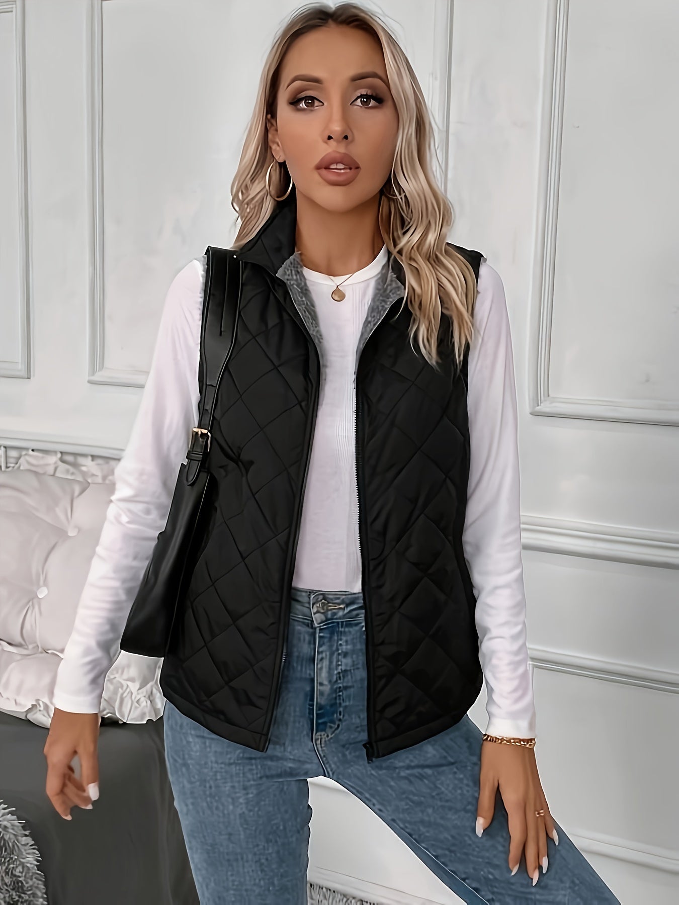 Stijlvolle gewatteerde herenvesten van premium katoenmix | Ideale warmte en comfort voor herfst en winter afbeelding 4