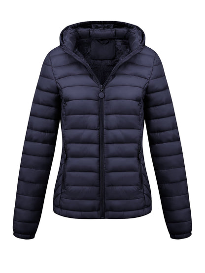 Modieuze gewatteerde ritsbare hoodie jas - stijlvol & warm voor elke gelegenheid! afbeelding 7