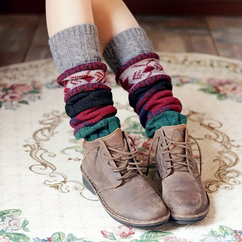 Warme Winter Socks met Sneeuwvlokprint - 100% Acryl voor Extra Comfort afbeelding 7