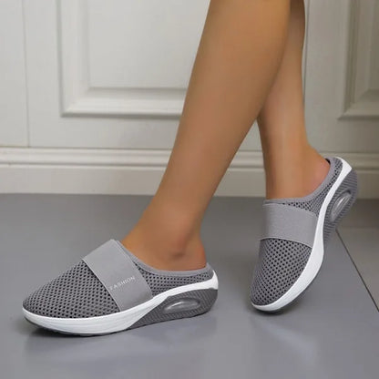 Sophie | Comfortabele ademende zwarte pantoffels