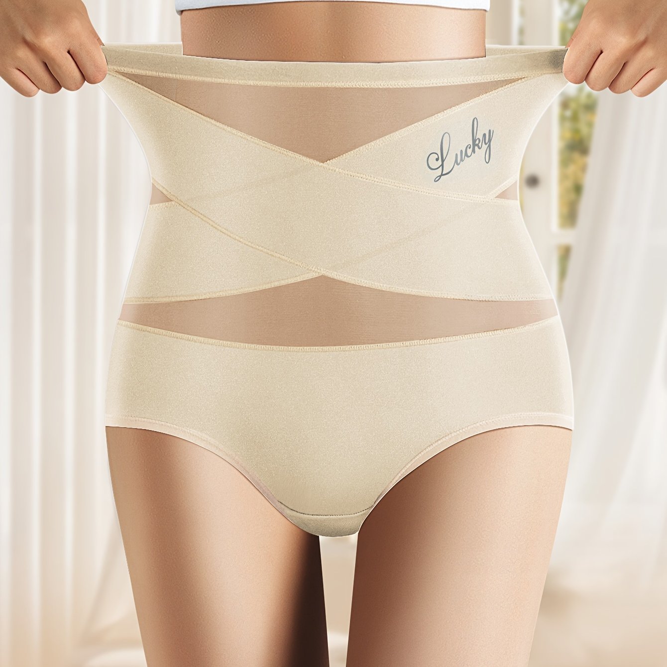 Naadloze hoge taille mesh slipjes voor buikcontrole en billift - Ultiem comfort en vormende pasvorm - Shop nu! afbeelding 13