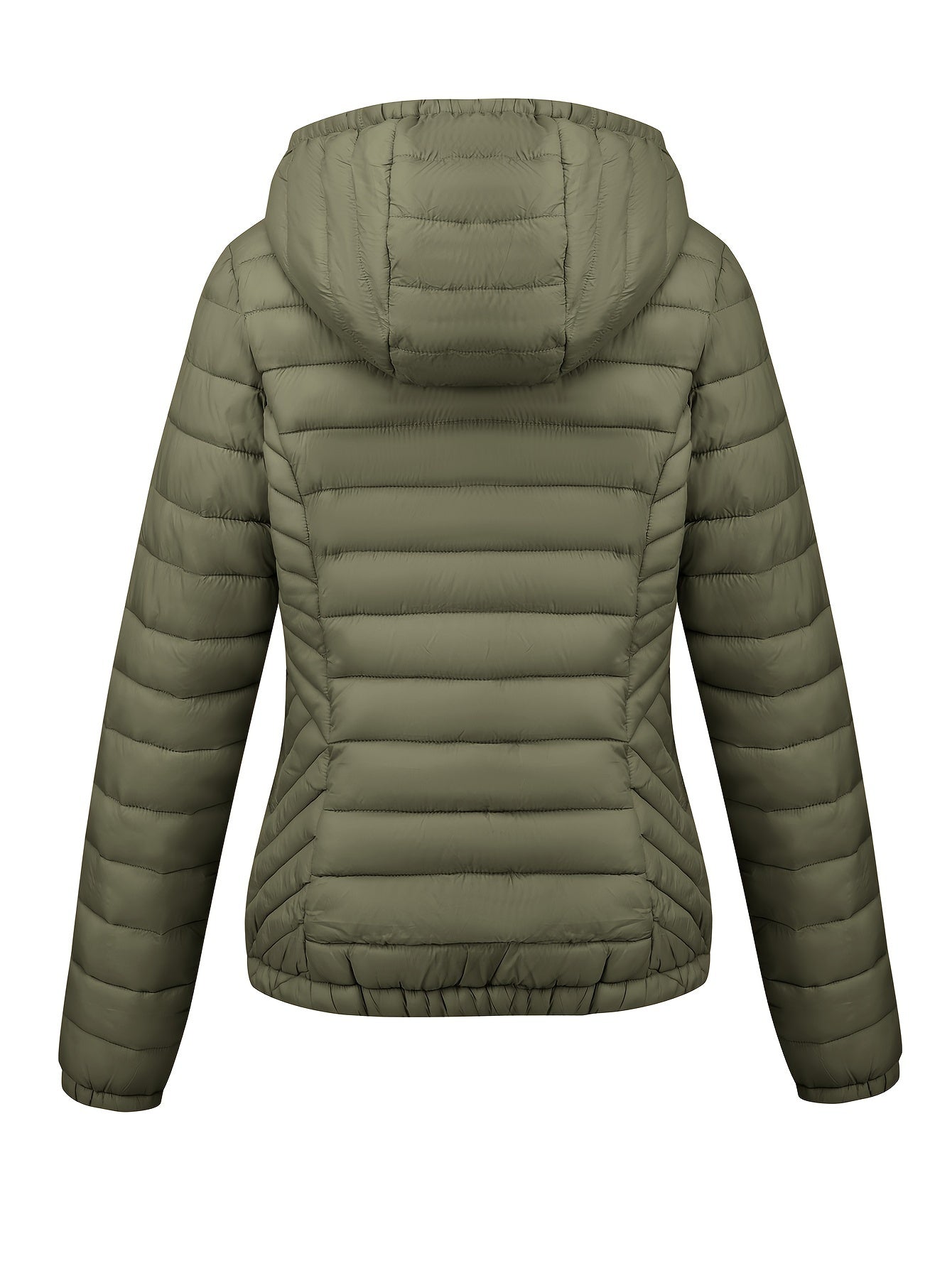 Modieuze gewatteerde ritsbare hoodie jas - stijlvol & warm voor elke gelegenheid! afbeelding 9