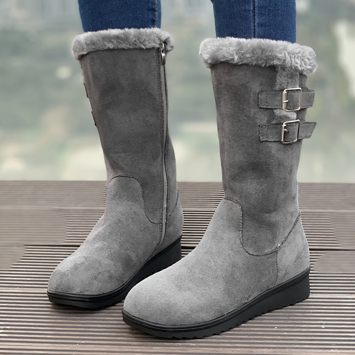 Donzige winterlaarzen voor dames: ultiem comfort en stijl in de kou! afbeelding 7