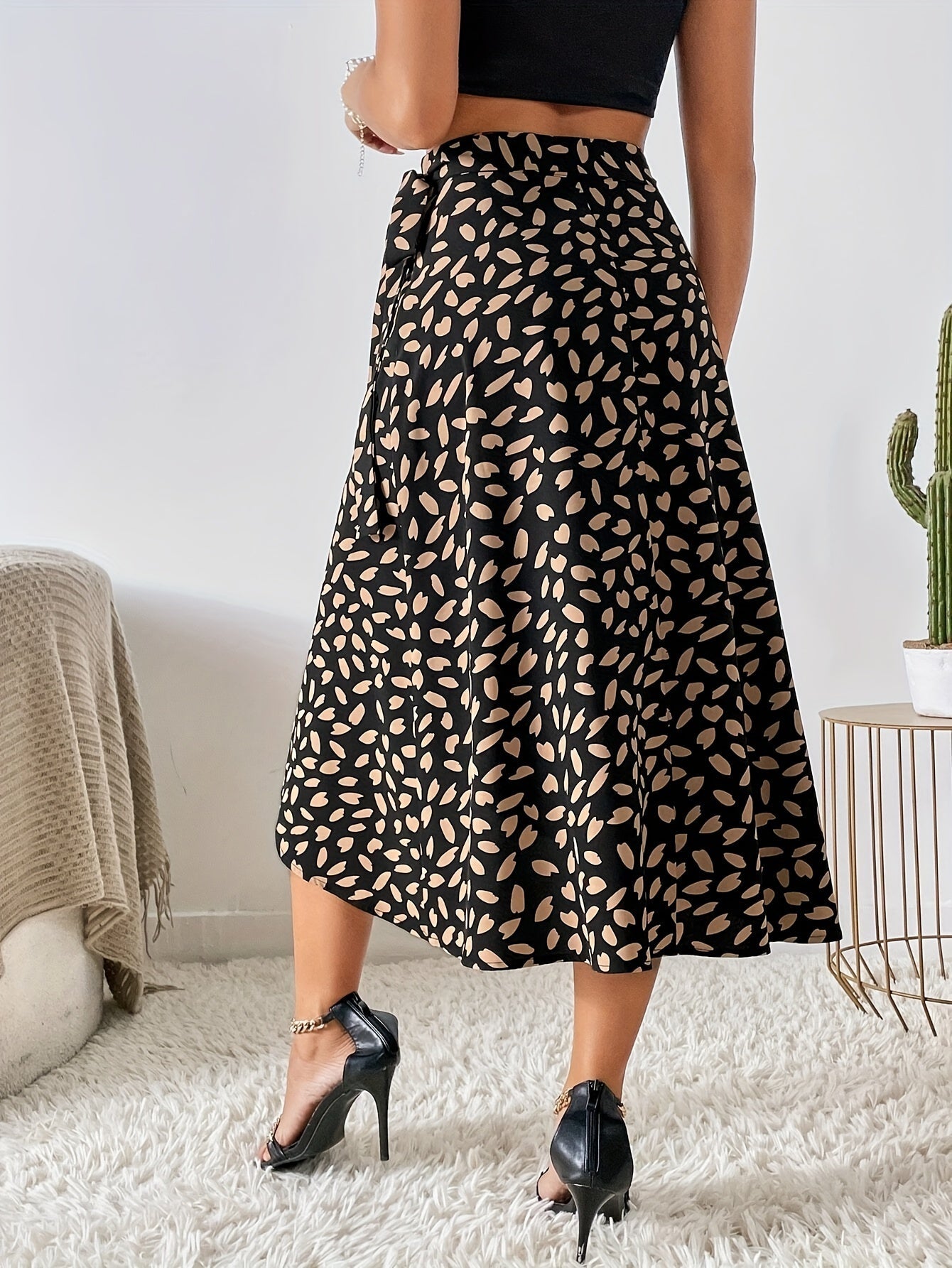 Elegante A-lijn wikkelrok: perfect voor iedere gelegenheid - shop nu! afbeelding 2