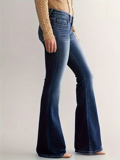 Hoge taille flared leg jeans: trendy, comfortabel en veelzijdig - Shop nu! afbeelding 5