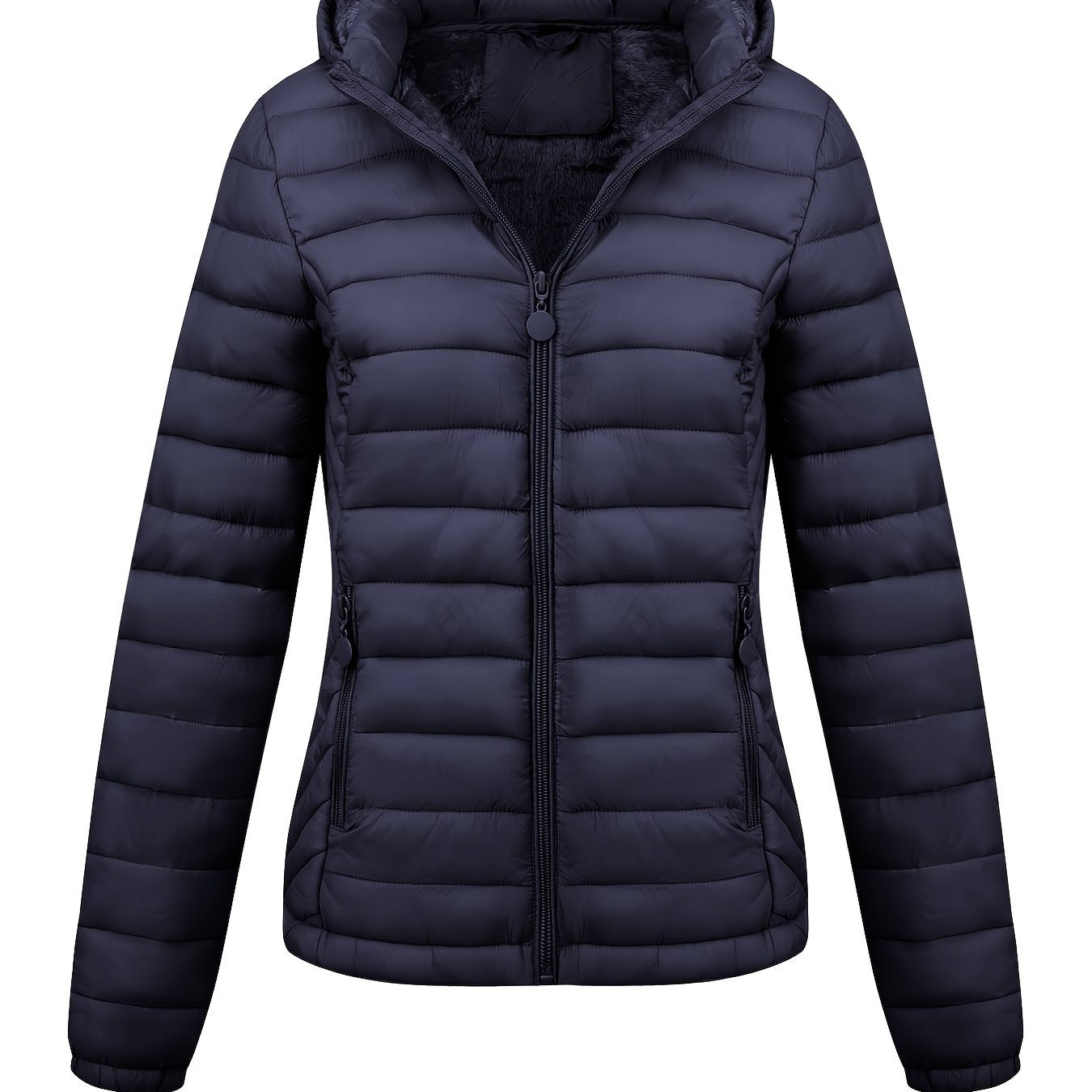 Modieuze gewatteerde ritsbare hoodie jas - stijlvol & warm voor elke gelegenheid! afbeelding 12