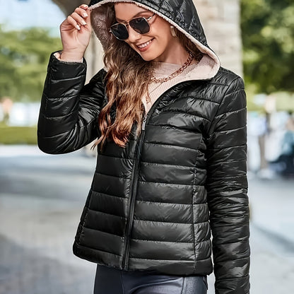 Gewatteerde Winterjas met Capuchon voor Dames: Stijlvol en Warm - Koop Nu! afbeelding 11