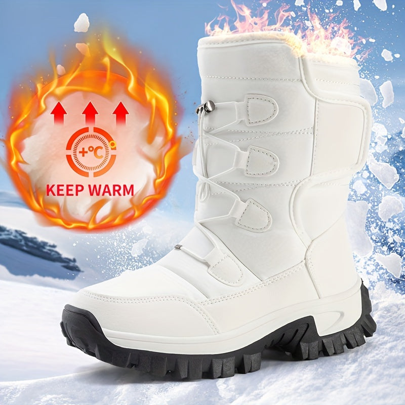 Luxe en comfortabele herfst- en winterlaarzen van hoogwaardig PU: stijlvol en warm! afbeelding 2