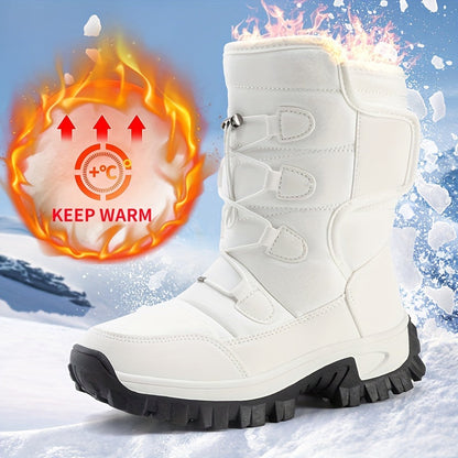 Luxe en comfortabele herfst- en winterlaarzen van hoogwaardig PU: stijlvol en warm! afbeelding 2