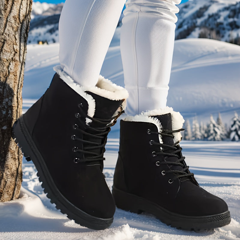 Antislip damessneeuwlaarzen met warme voering - Veilige winterstappen afbeelding 2
