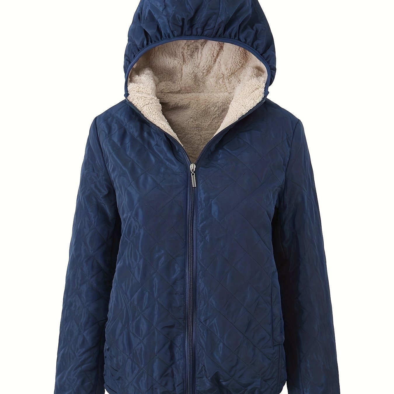 Gewatteerde jas met capuchon en rits - perfecte combinatie van comfort en stijl afbeelding 12