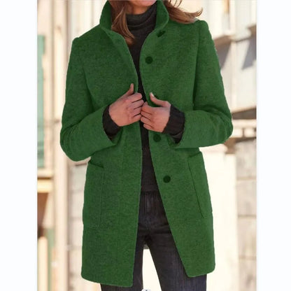 Lotte | Dames retro wollen coltrui jas