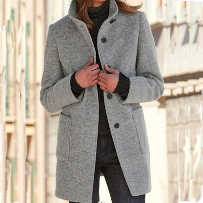 Lotte | Dames retro wollen coltrui jas
