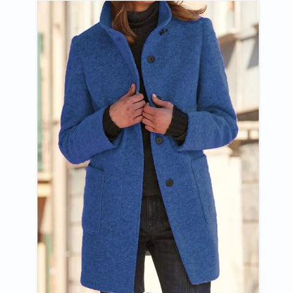 Lotte | Dames retro wollen coltrui jas