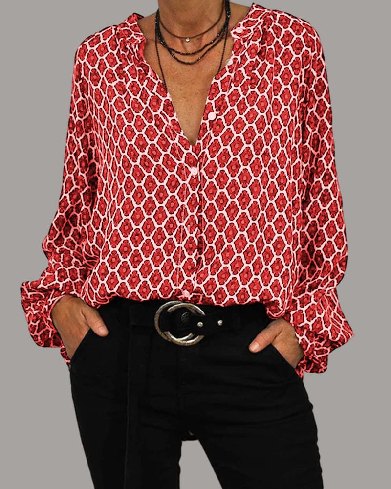 Carice | Blouse met lange mouwen