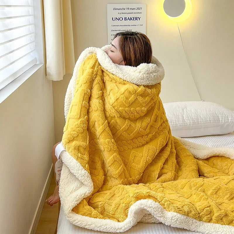 Nina | Dikke winter lamswollen deken