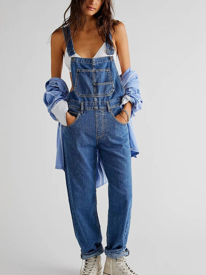 Stijlvolle Roos Denim Tuinbroek - Dames