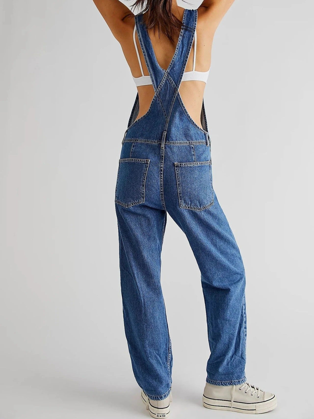 Stijlvolle Roos Denim Tuinbroek - Dames