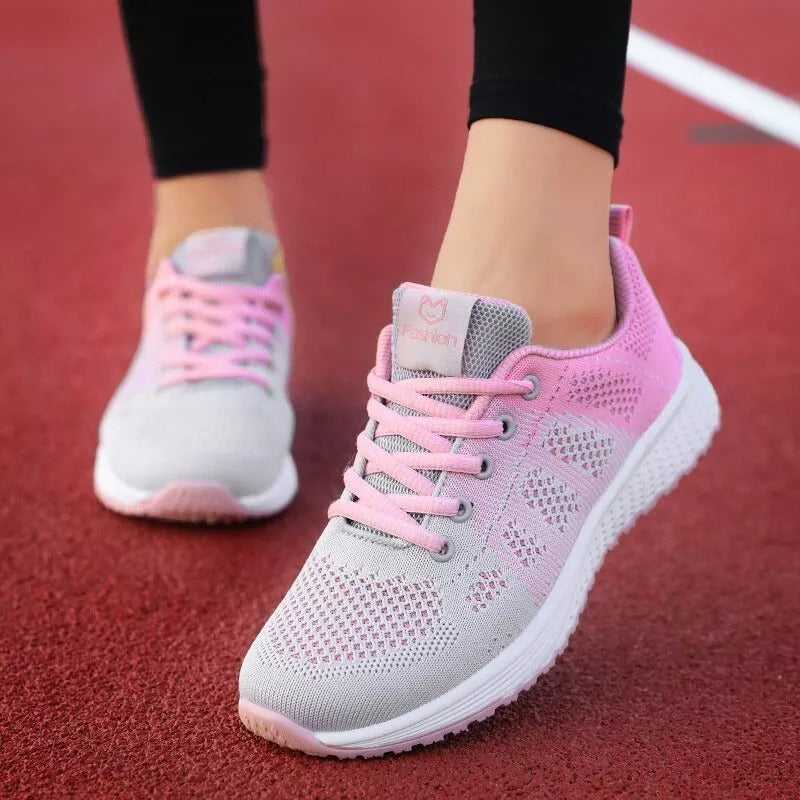 Ademende gebreide damessneakers afbeelding 11