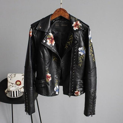 Flora | Leren jack