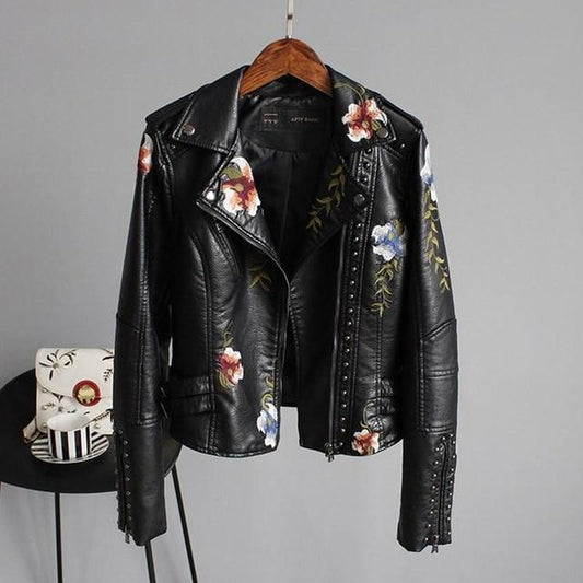 Flora | Leren jack